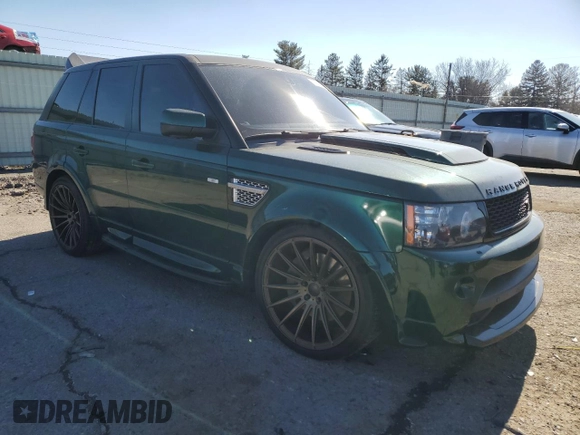 2012 Land Rover Range Rover Sport SC Autobiography with VIN SALSP2E45CA727525, listed as a Copart auction lot 45533335 with 0 mi miles and Salvage Title. Bid and sale history available at carsss.com. Image 4.