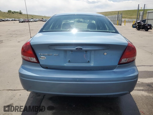 2006 Ford Taurus SE with VIN 1FAHP53296A241444, listed as a Copart auction lot 58343615 with 125,385 mi miles and Salvage title. Bid and sale history available at DreamBid. Image 6.