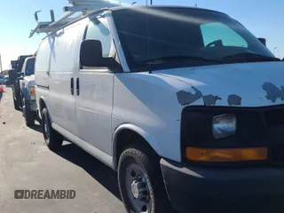 2013 Chevrolet Express Cargo with VIN 1GCWGFCA6D1142155, listed as a IAAI auction lot 42670323 with 213,723 mi miles and . Bid and sale history available at DreamBid. Image 2.