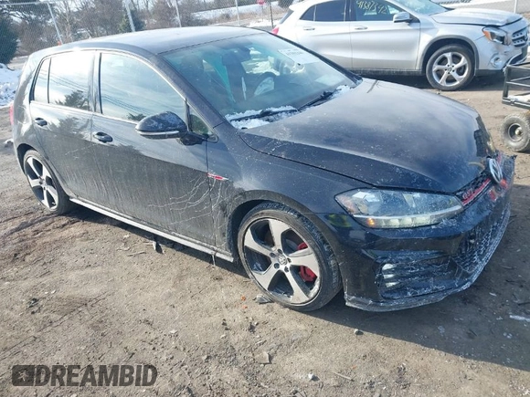 2019 Volkswagen GTI S z VIN 3VW6T7AU0KM001318, wystawiony jako IAAI lot #41301346 z przebiegiem 137 762 mil mil oraz . Historia ofert i sprzedaży dostępna na DreamBid. Obrazek 1.