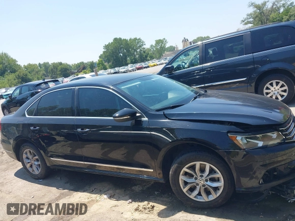 2016 Volkswagen Passat S with VIN 1VWAS7A36GC040993, listed as a IAAI auction lot 40010088 with 105,400 mi miles and . Bid and sale history available at DreamBid. Image 12.
