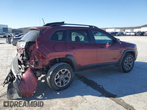 2021 Jeep Cherokee Trailhawk with VIN 1C4PJMBX7MD139411, listed as a Copart auction lot 48545725 with 54,095 mi miles and Salvage title. Bid and sale history available at DreamBid. Image 3.