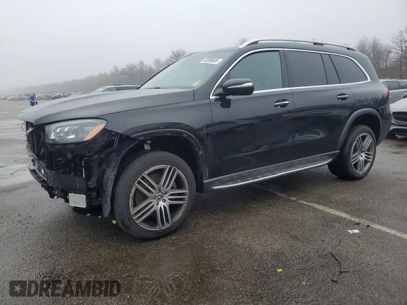 2020 Mercedes-Benz GLS 450 with VIN 4JGFF5KE9LA214882, listed as a Copart auction lot 50508805 with 104,120 mi miles and Salvage Title. Bid and sale history available at DreamBid. Image 1.