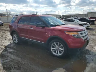 2014 Ford Explorer XLT with VIN 1FM5K8D80EGA98486, listed as a Copart auction lot 47090515 with 0 mi miles and Salvage Title. Bid and sale history available at carsss.com. Image 4.