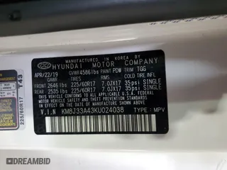 2019 Hyundai Tucson Value with VIN KM8J33A43KU024038, listed as a Copart auction lot 44811445 with 74,820 mi miles and Salvage Title. Bid and sale history available at carsss.com. Image 13.