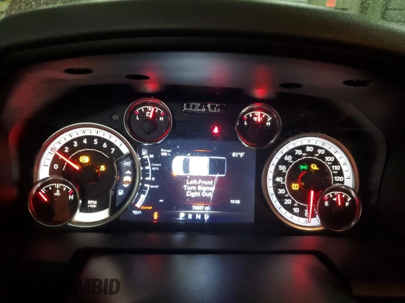 2018 Ram 1500 SLT with VIN 1C6RR7LT9JS337937, listed as a Copart auction lot 47976435 with 75,587 mi miles and Salvage title. Bid and sale history available at DreamBid. Image 9.
