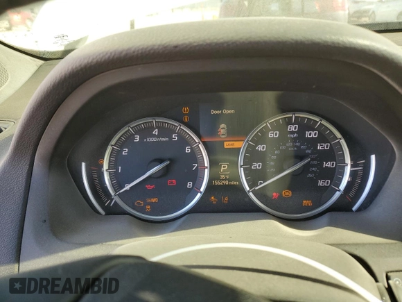 2015 Acura TLX V6 Tech with VIN 19UUB3F59FA008425, listed as a Copart auction lot 41960845 with 155,290 mi miles and Salvage Title. Bid and sale history available at carsss.com. Image 9.