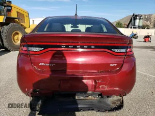 2015 Dodge Dart SXT with VIN 1C3CDFBB4FD330121, listed as a Copart auction lot 82712423 with 100,843 mi miles and Salvage Title. Bid and sale history available at carsss.com. Image 6.