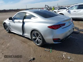 2018 Infiniti Q60 Luxe with VIN JN1CV7EK0JM200522, listed as a IAAI auction lot 41308958 with 28,015 mi miles and . Bid and sale history available at carsss.com. Image 3.