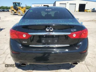 2015 Infiniti Q50 Premium with VIN JN1BV7AR9FM394070, listed as a Copart auction lot 57358335 with 71,982 mi miles and Salvage title. Bid and sale history available at DreamBid. Image 6.
