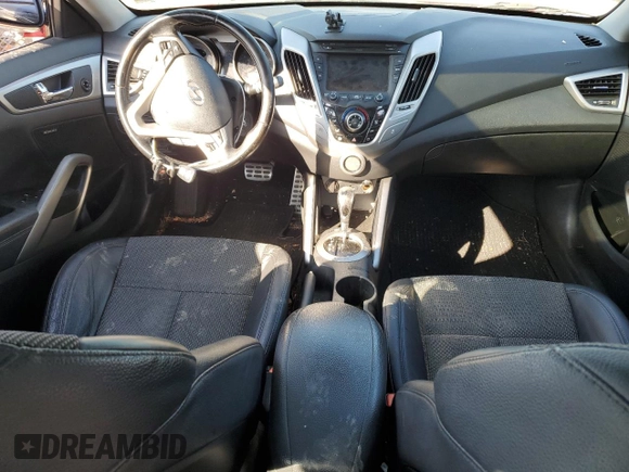 2014 Hyundai Veloster z VIN KMHTC6AD3EU217143, wystawiony jako Copart lot #43716395 z przebiegiem 137 865 mil mil oraz Szkoda całkowita • Salvage title. Historia ofert i sprzedaży dostępna na DreamBid. Obrazek 8.