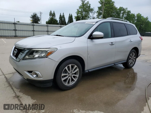 2015 Nissan Pathfinder S with VIN 5N1AR2MN2FC621609, listed as a Copart auction lot 56660325 with 150,730 mi miles and Clean title. Bid and sale history available at DreamBid. Image 1.