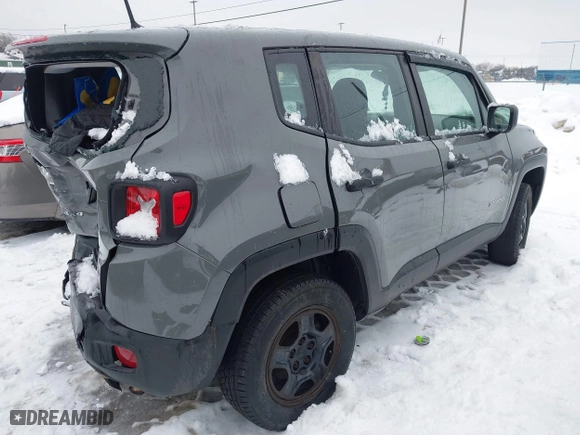 2019 Jeep Renegade Sport with VIN ZACNJBABXKPK60642, listed as a IAAI auction lot 41452809 with 104,131 mi miles. Bid and sale history available at carsss.com. Image 4.