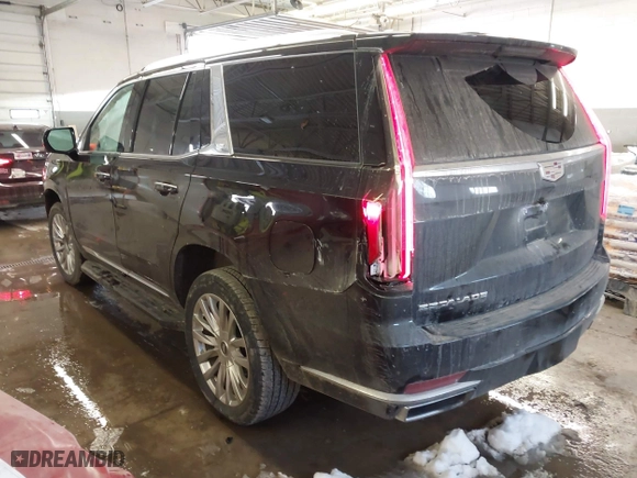 2022 Cadillac Escalade Luxury with VIN 1GYS4AKL7NR103682, listed as a IAAI auction lot 41325984 with 38,705 mi miles. Bid and sale history available at carsss.com. Image 3.