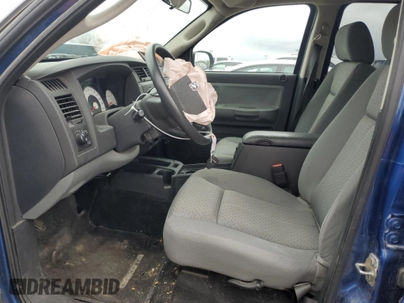 2009 Dodge Dakota SXT with VIN 1D7HE38K39S778117, listed as a Copart auction lot 80775004 with Not Provided miles and Salvage Title. Bid and sale history available at DreamBid. Image 7.