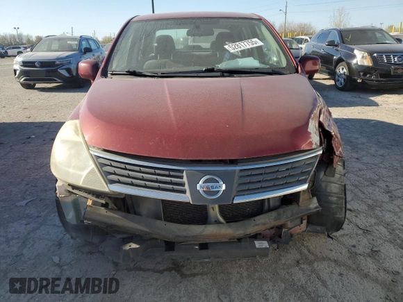 2009 Nissan Versa S with VIN 3N1BC11E29L372572, listed as a Copart auction lot 52817755 with 165,493 mi miles and Salvage Title. Bid and sale history available at DreamBid. Image 5.
