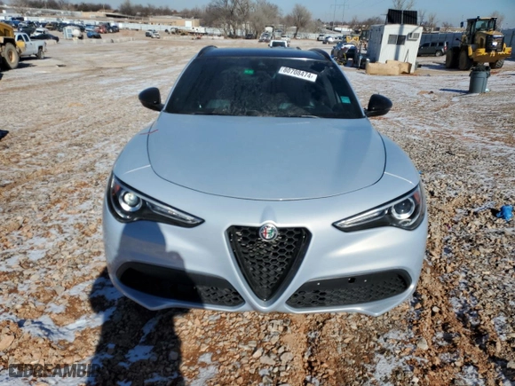2020 Alfa Romeo Stelvio Ti with VIN ZASPAKBN1L7C98688, listed as a Copart auction lot 80708474 with 45,102 mi miles and Clean Title. Bid and sale history available at carsss.com. Image 5.