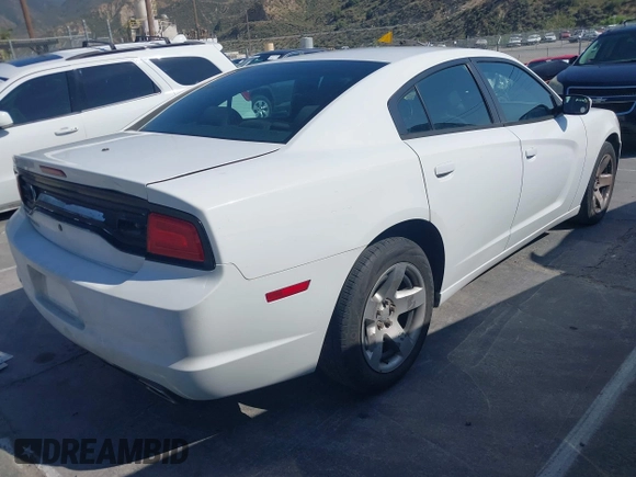 2013 Dodge Charger Police with VIN 2C3CDXAT9DH714055, listed as a IAAI auction lot 42099590 with Not Provided miles and . Bid and sale history available at DreamBid. Image 4.