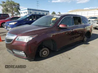 2014 Acura MDX Technology with VIN 5FRYD4H41EB035871, listed as a Copart auction lot 60826125 with Not provided miles and Non repairable. Bid and sale history available at DreamBid. Image 1.
