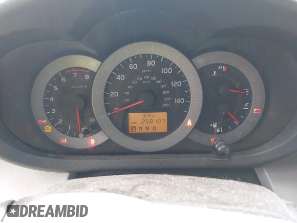 2010 Toyota RAV4 with VIN JTMBK4DV5AD011134, listed as a IAAI auction lot 41992776 with 258,107 mi miles. Bid and sale history available at carsss.com. Image 15.