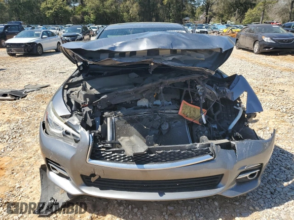 2015 Infiniti Q50 Premium with VIN JN1BV7APXFM348648, listed as a Copart auction lot 48881825 with 163,955 mi miles and Salvage Title. Bid and sale history available at carsss.com. Image 5.