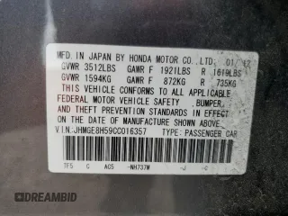2012 Honda Fit Sport with VIN JHMGE8H59CC016357, listed as a Copart auction lot 47679185 with 19,999 mi miles and Salvage Title. Bid and sale history available at carsss.com. Image 15.