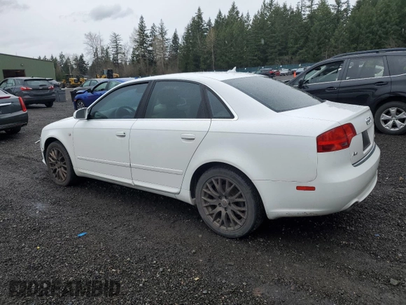 2008 Audi A4 2.0T with VIN WAUAF78E28A140405, listed as a Copart auction lot 51190195 with 169,585 mi miles and Clean title. Bid and sale history available at DreamBid. Image 2.