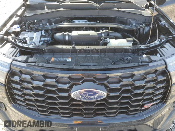 2025 Ford Explorer ST with VIN 1FMWK8GCXSGA98821, listed as a Copart auction lot 48538895 with 3,511 mi miles and Salvage Title. Bid and sale history available at carsss.com. Image 12.