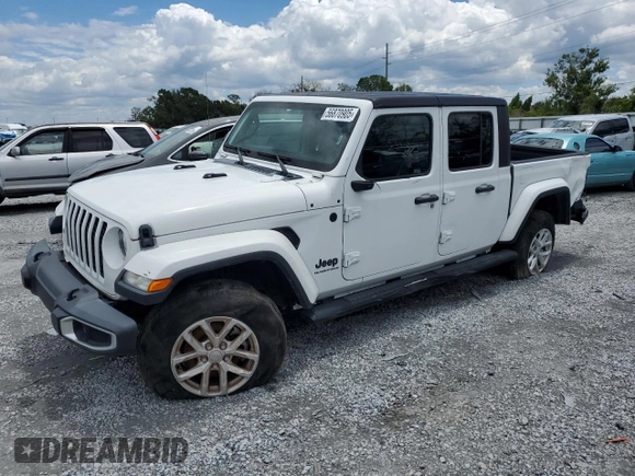 2023 Jeep Gladiator Freedom z VIN 1C6HJTAG6PL535119, wystawiony jako Copart lot #56870905 z przebiegiem 23 707 mil mil oraz Szkoda całkowita • Salvage title. Historia ofert i sprzedaży dostępna na DreamBid. Obrazek 1.