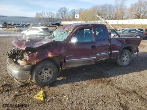 2002 Chevrolet Silverado 1500 LS with VIN 1GCEK19T12E181540, listed as a Copart auction lot 51642885 with 185,290 mi miles and Clean Title. Bid and sale history available at carsss.com. Image 1.