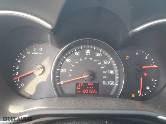 2015 Kia Sorento LX with VIN 5XYKT3A64FG583938, listed as a Copart auction lot 44241555 with 180,790 mi miles and Salvage Title. Bid and sale history available at carsss.com. Image 9.