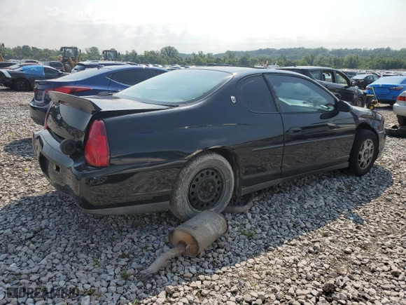 2002 Chevrolet Monte Carlo LS with VIN 2G1WW12E029209831, listed as a Copart auction lot 61644574 with 6,668 mi miles and Salvage Title. Bid and sale history available at carsss.com. Image 3.