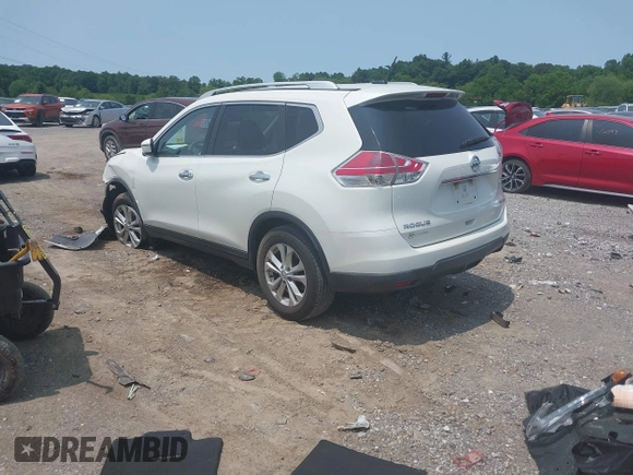 2016 Nissan Rogue SV z VIN KNMAT2MVXGP699801, wystawiony jako IAAI lot #42371588 z przebiegiem 153 084 mil mil oraz . Historia ofert i sprzedaży dostępna na DreamBid. Obrazek 3.