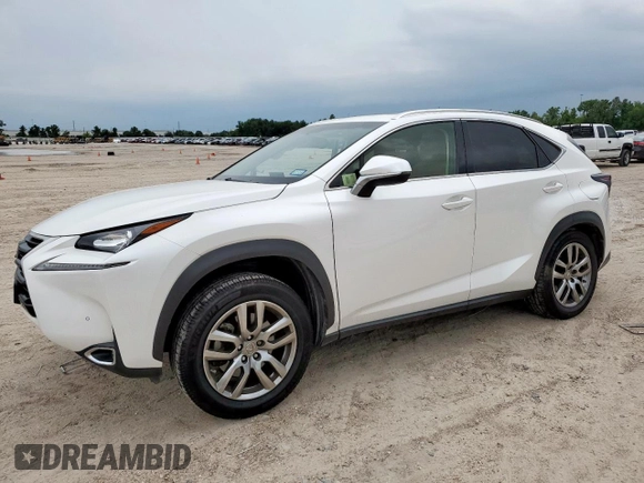 2016 Lexus NX 200t with VIN JTJYARBZ4G2041887, listed as a Copart auction lot 59866895 with 37,916 mi miles and Salvage title. Bid and sale history available at DreamBid. Image 1.