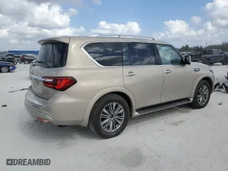 2020 Infiniti QX80 LUXE with VIN JN8AZ2NE0L9251521, listed as a Copart auction lot 44682925 with 46,986 mi miles and Salvage Title. Bid and sale history available at carsss.com. Image 3.