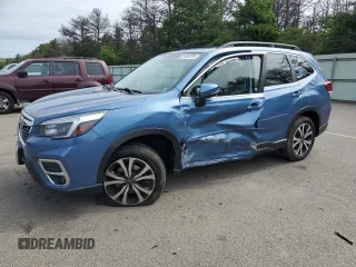 2021 Subaru Forester Limited with VIN JF2SKAUC7MH494444, listed as a Copart auction lot 61404755 with 66,980 mi miles and Salvage title. Bid and sale history available at DreamBid. Image 1.