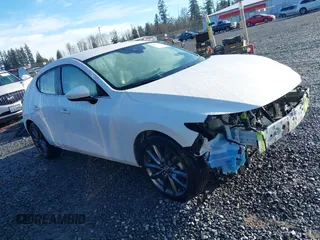 2019 Mazda Mazda3 Hatchback with VIN JM1BPBJM6K1124773, listed as a IAAI auction lot 41838263 with 50,702 mi miles. Bid and sale history available at carsss.com. Image 1.