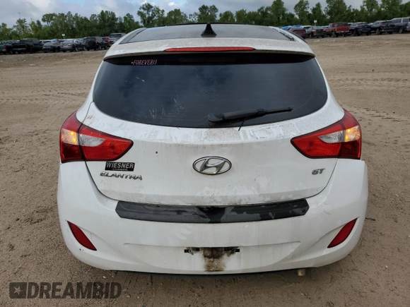2017 Hyundai Elantra GT with VIN KMHD35LH5HU358721, listed as a Copart auction lot 71369104 with 93,123 mi miles and Salvage Title. Bid and sale history available at carsss.com. Image 6.