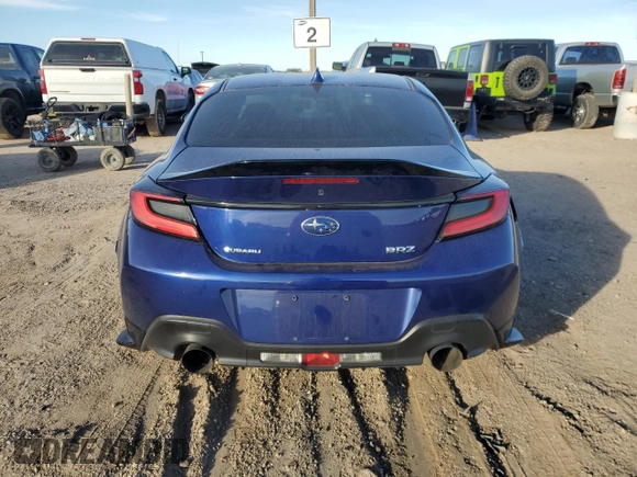 2022 Subaru BRZ Premium with VIN JF1ZDBB16N9702085, listed as a Copart auction lot 83525714 with 27,123 mi miles and Salvage Title. Bid and sale history available at carsss.com. Image 6.