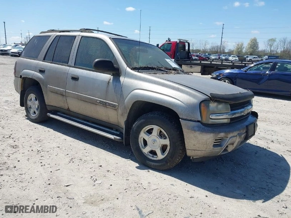 2002 Chevrolet TrailBlazer LS with VIN 1GNDT13SX22236262, listed as a IAAI auction lot 41987681 with 140,000 mi miles. Bid and sale history available at carsss.com. Image 1.