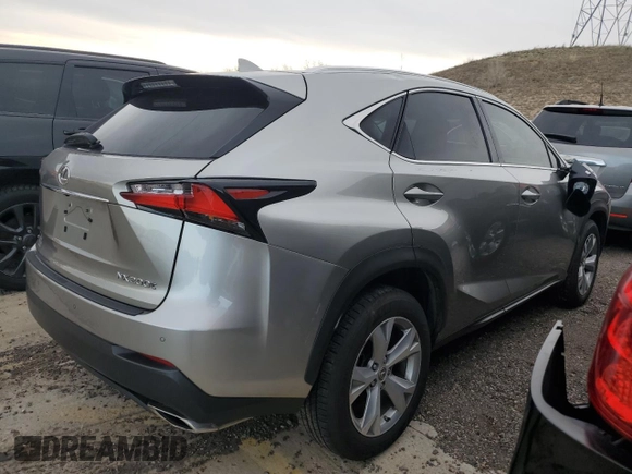 2017 Lexus NX with VIN JTJYARBZ9H2063451, listed as a Copart auction lot 51952675 with 55,627 mi miles and Salvage Title. Bid and sale history available at carsss.com. Image 3.