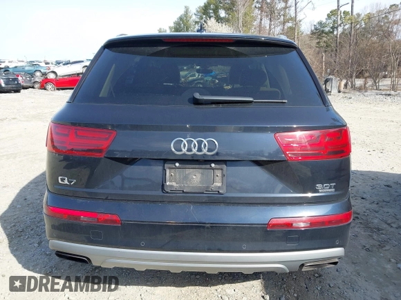 2017 Audi Q7 Prestige with VIN WA1VAAF75HD011877, listed as a IAAI auction lot 41751558 with 90,615 mi miles. Bid and sale history available at carsss.com. Image 16.