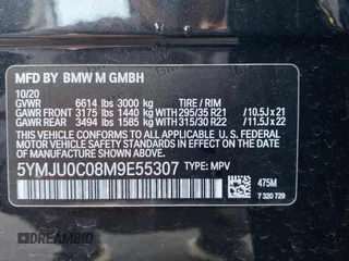 2021 BMW X5 M z VIN 5YMJU0C08M9E55307, wystawiony jako Copart lot #45422103 z przebiegiem 36 583 mil mil oraz . Historia ofert i sprzedaży dostępna na DreamBid. Obrazek 10.
