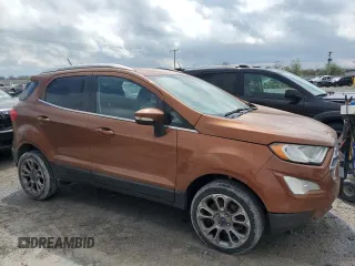 2018 Ford EcoSport Titanium z VIN MAJ6P1WL8JC202412, wystawiony jako Copart lot #55558265 z przebiegiem 122 137 mil mil oraz Szkoda całkowita • Salvage title. Historia ofert i sprzedaży dostępna na DreamBid. Obrazek 4.