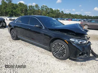 2023 Mercedes-Benz S-Class S 580e with VIN W1K6G6KBXPA201292, listed as a Copart auction lot 71756954 with 6,653 mi miles and Salvage Title. Bid and sale history available at carsss.com. Image 4.