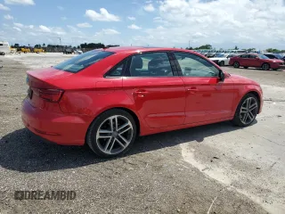 2019 Audi A3 Sedan Premium with VIN WAUAUGFF6KA089757, listed as a Copart auction lot 57540234 with 38,718 mi miles and Salvage Title. Bid and sale history available at carsss.com. Image 3.