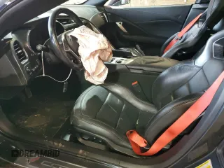 2017 Chevrolet Corvette Z06 2LZ with VIN 1G1YS3D61H5604497, listed as a Copart auction lot 51627535 with 47,429 mi miles and Salvage Title. Bid and sale history available at carsss.com. Image 7.