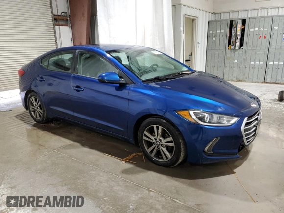 2017 Hyundai Elantra Limited with VIN 5NPD84LF8HH165455, listed as a Copart auction lot 54668785 with 145,968 mi miles and Non Repairable. Bid and sale history available at DreamBid. Image 4.