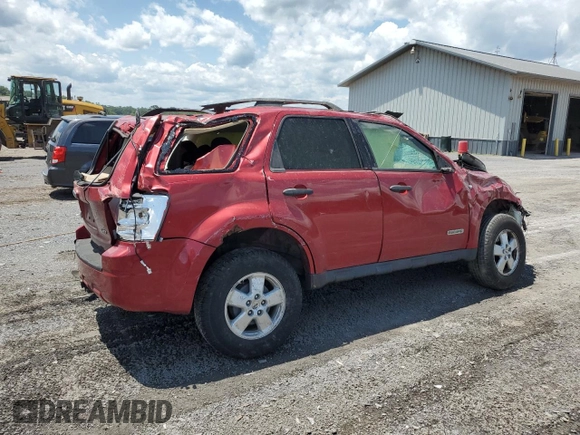 2008 Ford Escape XLT with VIN 1FMCU93198KC65621, listed as a Copart auction lot 61740935 with Not provided miles and Salvage title. Bid and sale history available at DreamBid. Image 3.