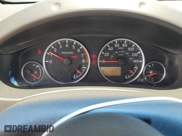 2008 Nissan Frontier SE with VIN 1N6AD07UX8C406795, listed as a Copart auction lot 61303185 with 145,742 mi miles and Salvage title. Bid and sale history available at DreamBid. Image 9.